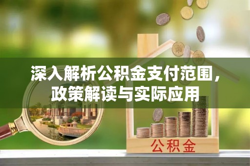 垦利深入解析公积金支付范围，政策解读与实际应用