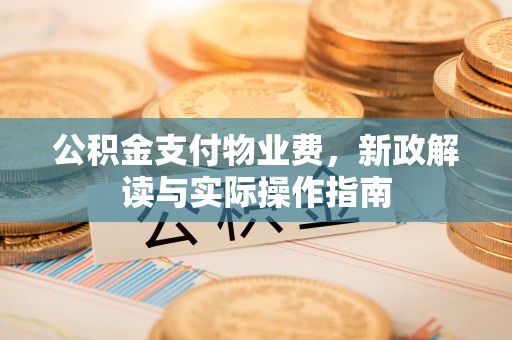 垦利公积金支付物业费，新政解读与实际操作指南